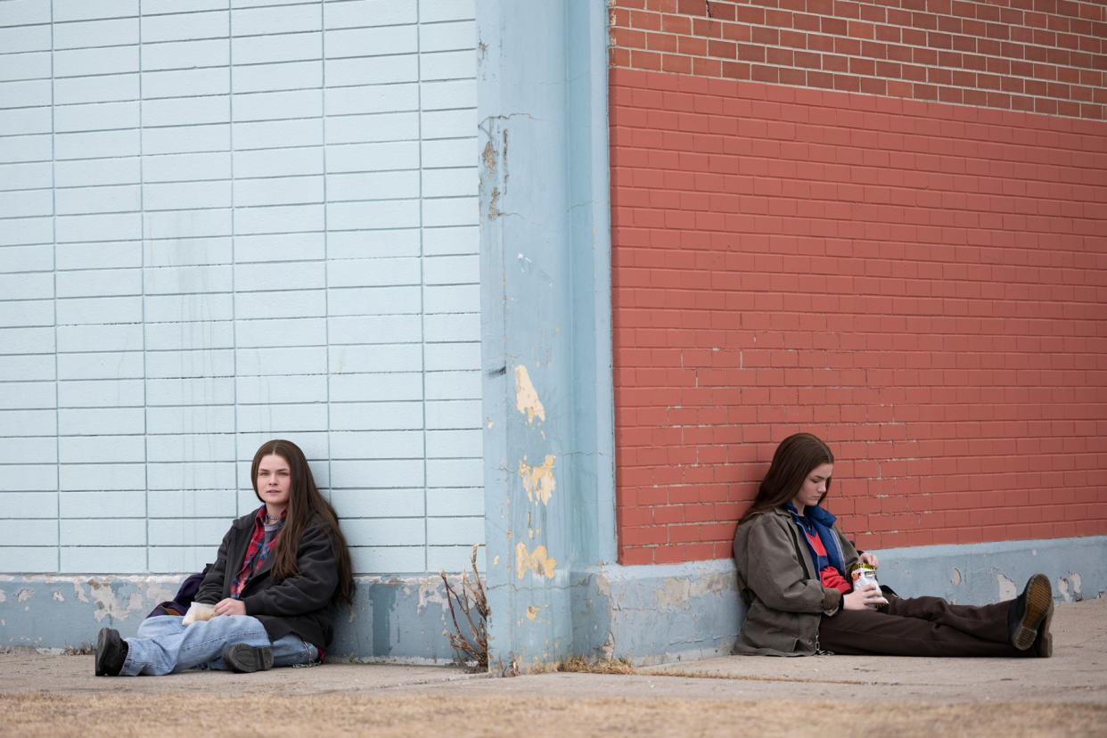 Railey (L) and Seazynn Gilliland star in "High School." - Credit: Michelle Faye/Amazon Freevee