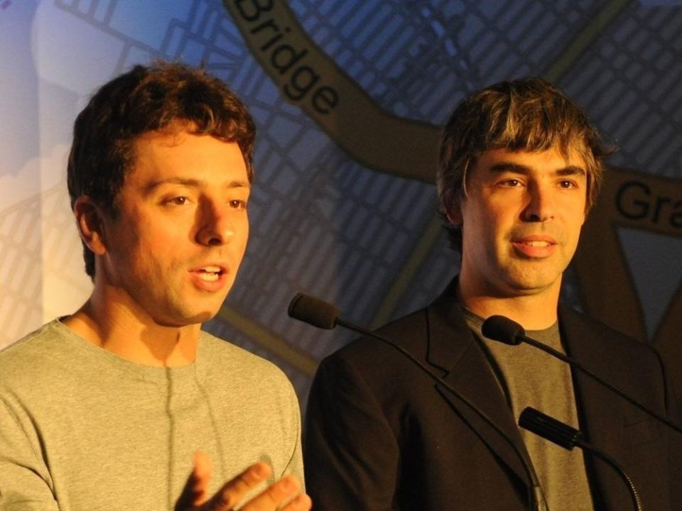 Sergey Brin (l.) und Larry Page gründeten vor 25 Jahren Google. (Bild: imago/ZUMA Wire)