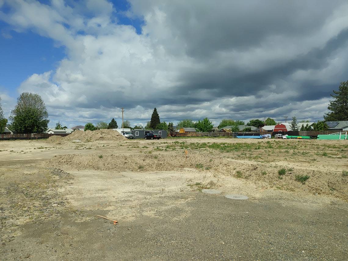 Grading work has started at 2885 for Dino Academy, a preschool/daycare,drop-in center, elementary school and future middle and vocational school at 2885 Bombing Range Road.