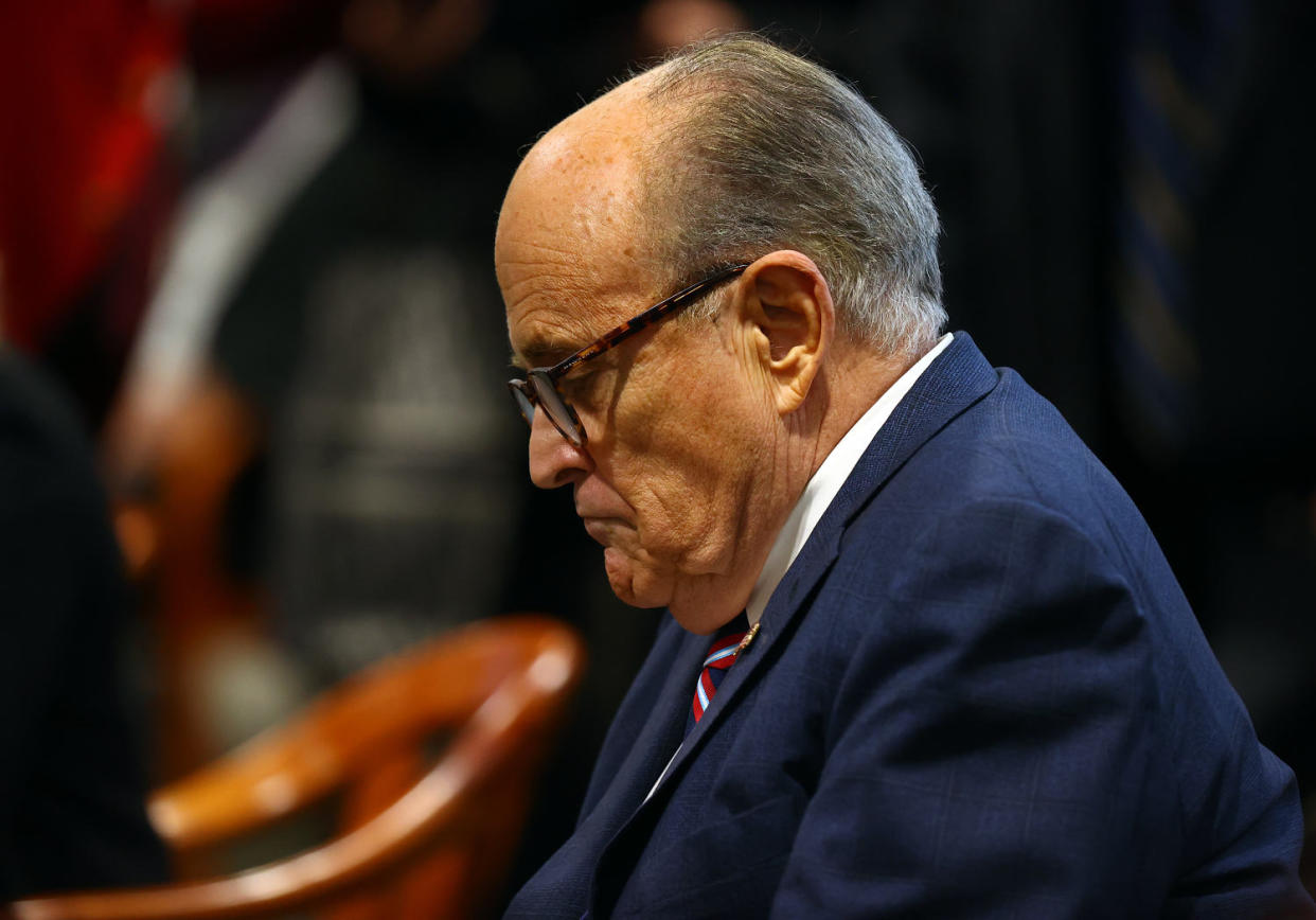 Rudy Giuliani in Lansing, Mich (Rey Del Rio / Getty Images file )