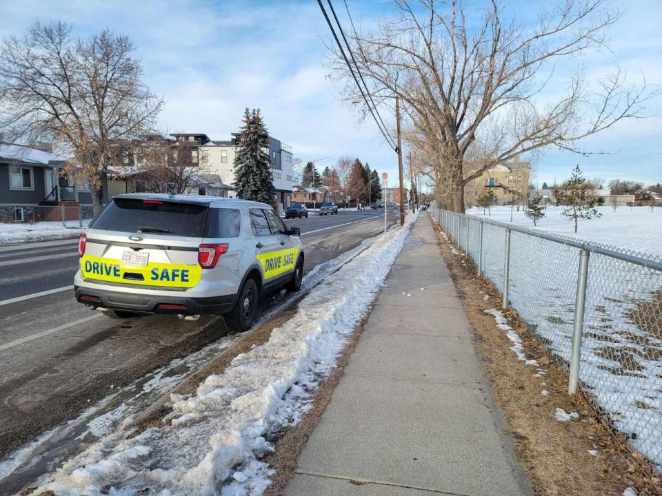 A photo radar vehicle on 8 Avenue NE.