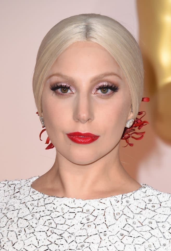 Lady Gaga at the 2015 Oscars