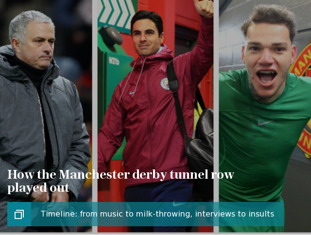 How the Manchester derby tunnel row played out timeline