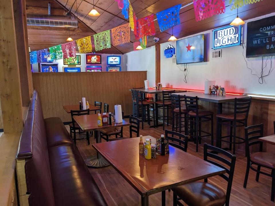 The front dining area at Fusion Bar & Restaurant in Fairview Heights with the gaming area in the background