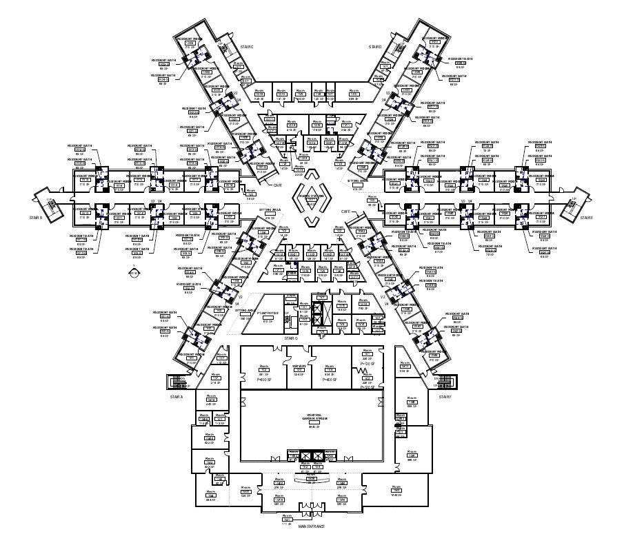 Conceptual drawing of the newly revised Strafford County Nursing Home proposal