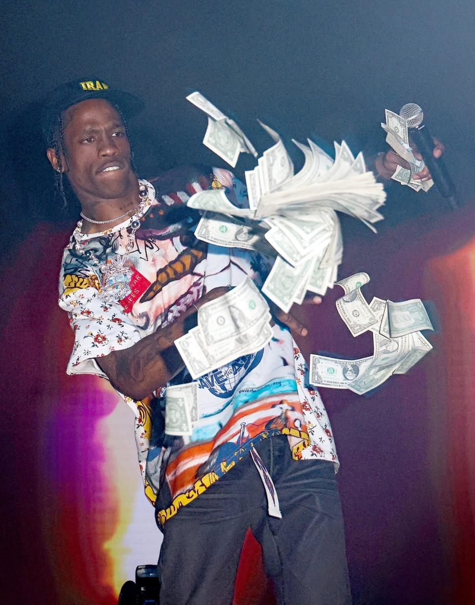 MIAMI, FLORIDA - MAY 08: Travis Scott performs at E11EVEN Miami during race week on May 08, 2022 in Miami, Florida. (Photo by Alexander Tamargo/Getty Images for E11EVEN)