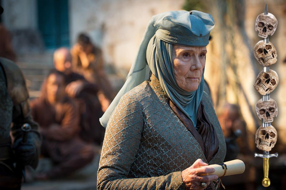 <p>Cersei burned the last of the Queen of Thorns’ legacy away in the Sept of Baelor. Now, all that remains for Lady Olenna is vengeance. If she doesn’t kill herself doing it, she’ll probably take a very nice overdose of sleeping potion to go out with the grace and elegance you’d expect of her.<br><br>(Photo Credit: HBO) </p>