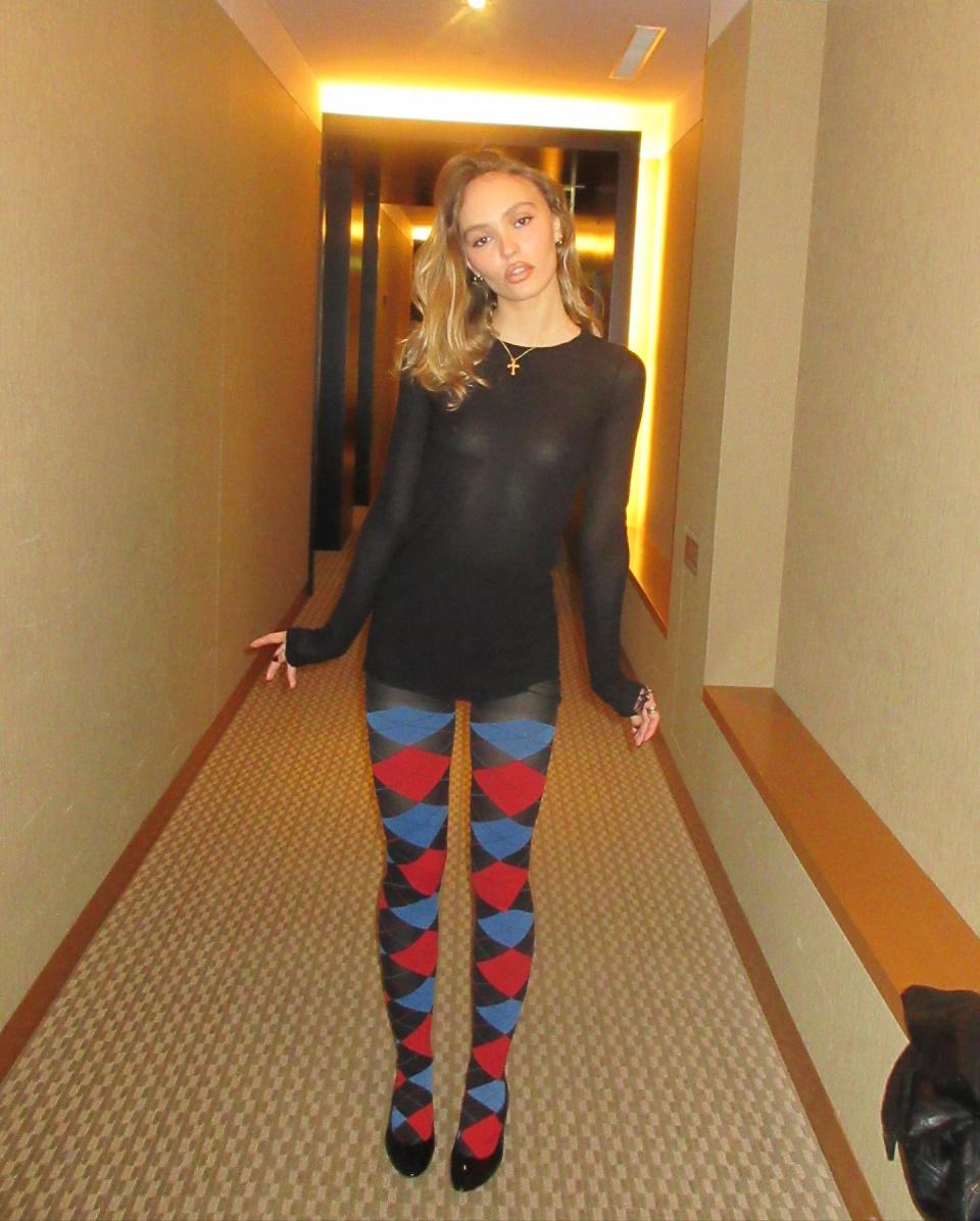 <h1 class="title">Lily-Rose Depp Gave the Pantsless Trend a Clowncore Spin — See Photos</h1><cite class="credit">Courtesy of Lily-Rose Depp/Instagram @lilyrose\_depp</cite>