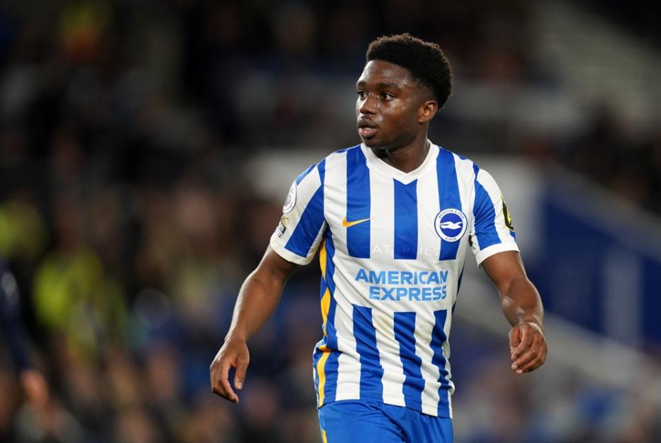 Brighton’s Tariq Lamptey asked to be left out of England’s U21 squad while he considers an approach from Ghana (Gareth Fuller/PA Images). (PA Archive)