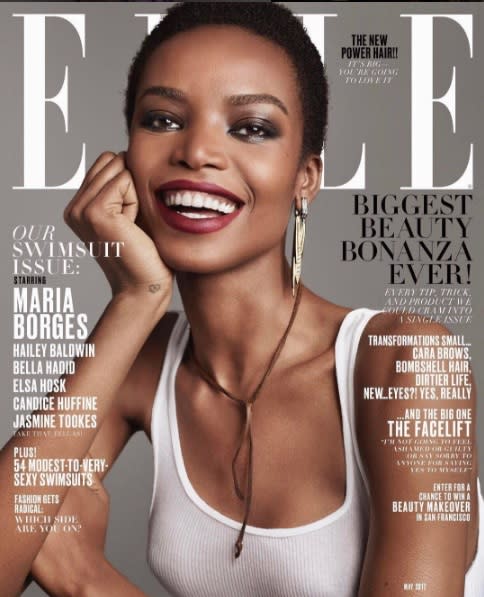 Ella es la primera africana en la portada de 'Elle' en el siglo XXI