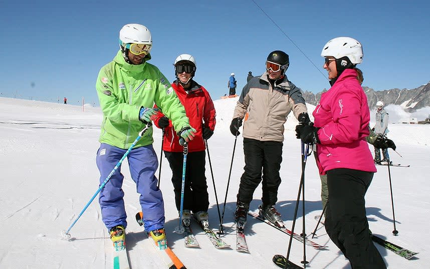 The Warren Smith Ski Academy puts on early season courses in Cervinia, Italy