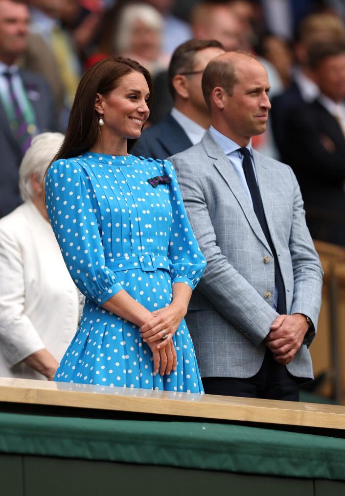 Kate Middleton Prince William Wimbledon 2022