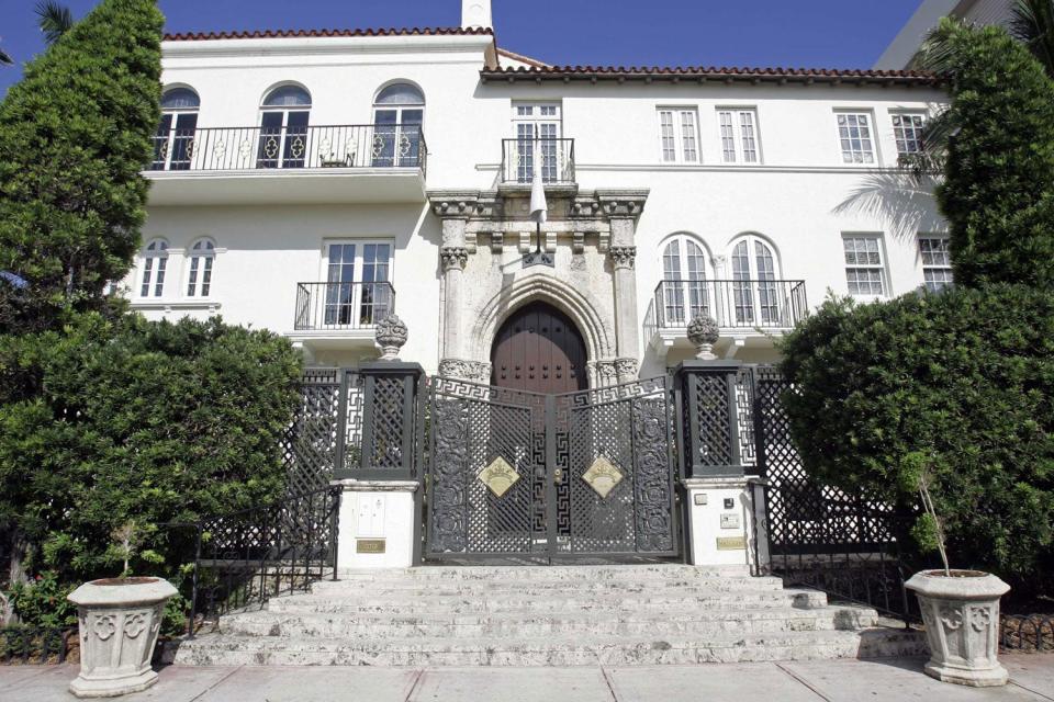 The mansion on Ocean Drive where Gianni Versace was shot dead in 1997 (AP)