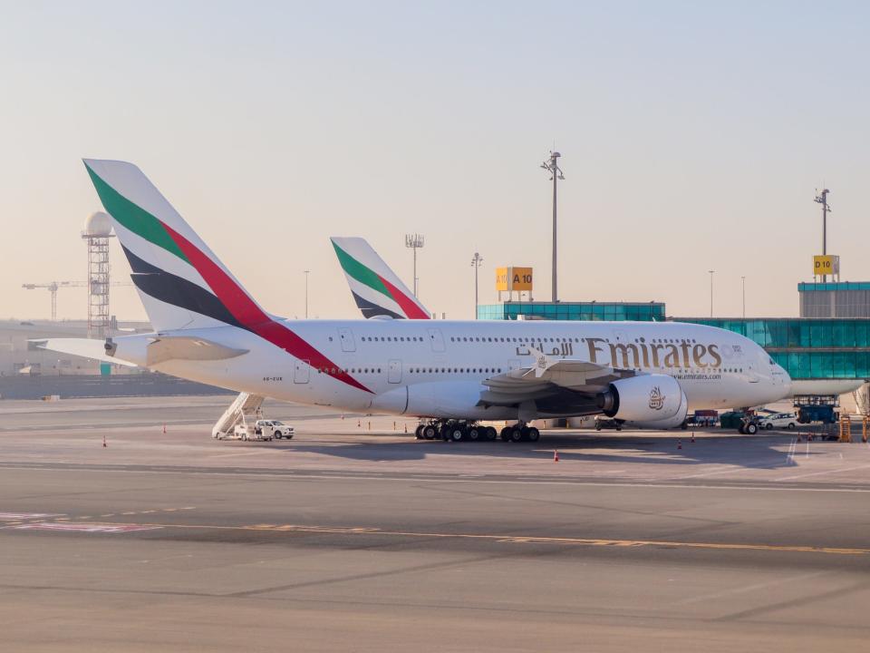 Emirates Airbus A380 Flight New York to Dubai — Dubai Airshow Trip 2021