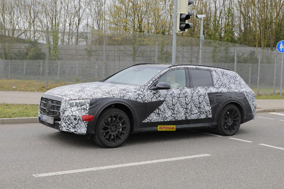 <p>These are the latest and most revealing spy shots of the upcoming next generation Mercedes-Benz E-Class All-Terrain. The all-wheel-drive model is using a special camouflage and reveals more about his wider wheel cases and looks production ready. There is a high chance that this version will be launched at the same time as the new Mercedes-Benz E-Class estate, and this will almost certainly be the closest American buyers will get to an E-class estate.</p>