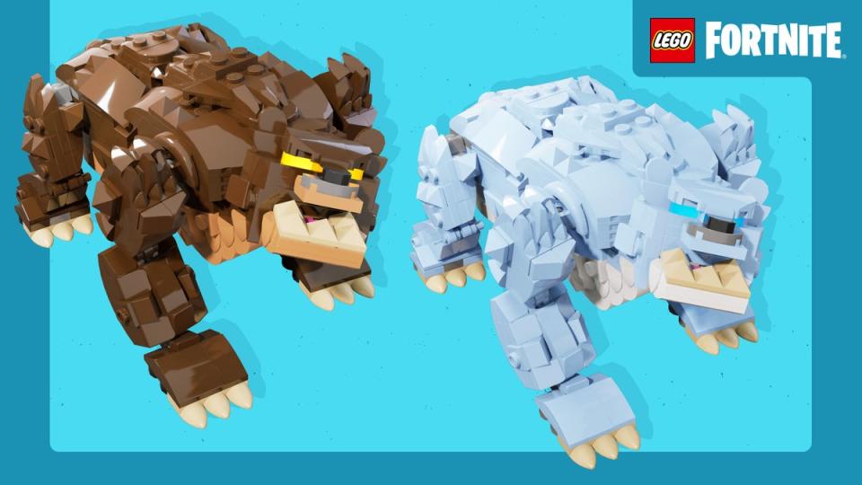 Bears are now in Lego Fortnite, but don’t get too close or they’ll attack (Epic Games)