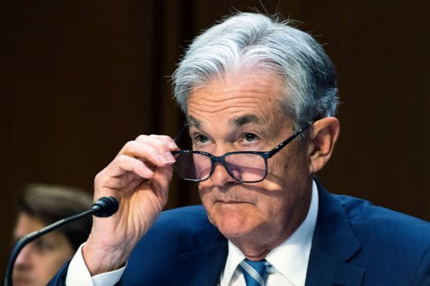 PHOTO: Federal Reserve Chairman Jerome Powell speaks to the Senate Banking, Housing and Urban Affairs Committee, as he presents the Monetary Policy Report to the committee on Capitol Hill, on June 22, 2022, in Washington. (Manuel Balce Ceneta/AP, FILE)