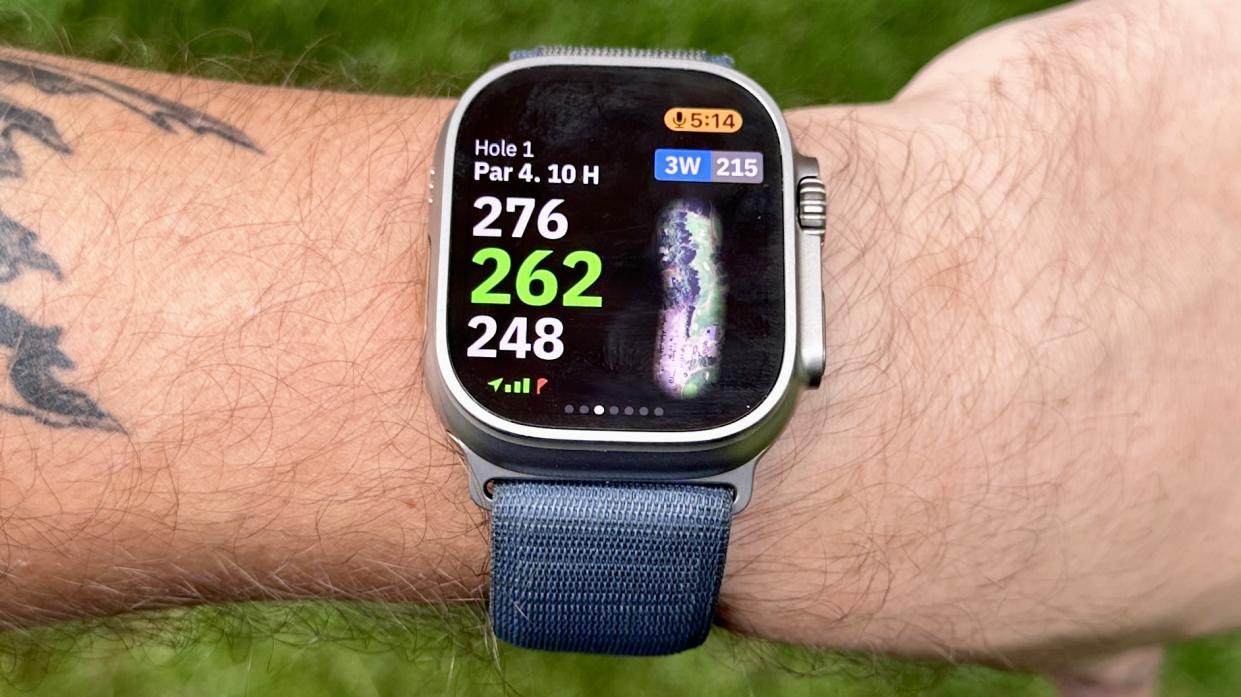  Golfshot on an Apple Watch. 