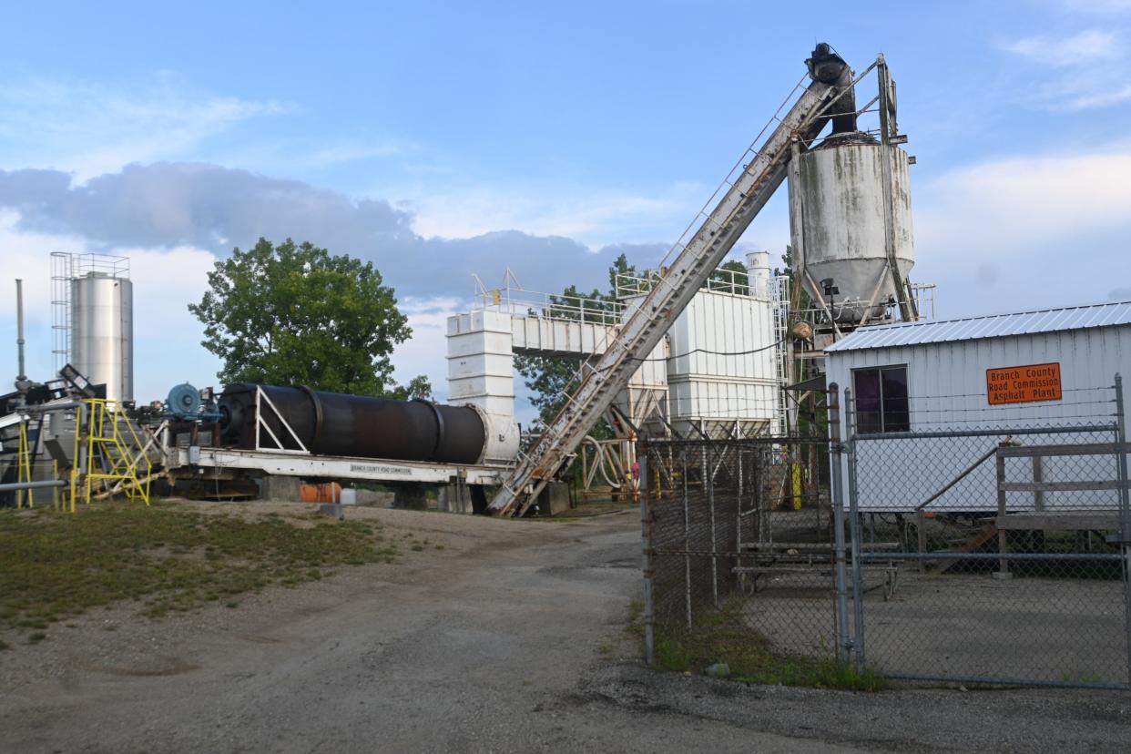 Repair work on the Branch County Road Commission asphalt plant will be completed this week.