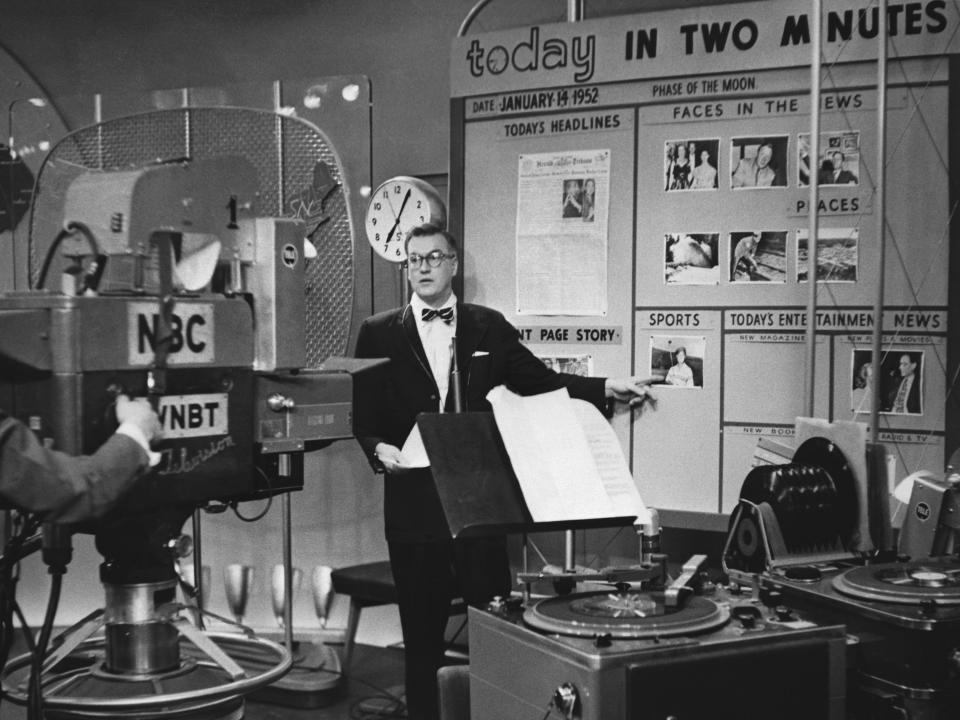 Dave Garroway hosting the first episode of TODAY in 1952