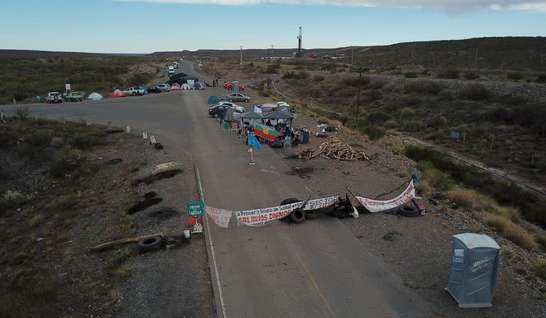 El corte frente al yacimiento Fortín de Piedra fue el último en liberarse