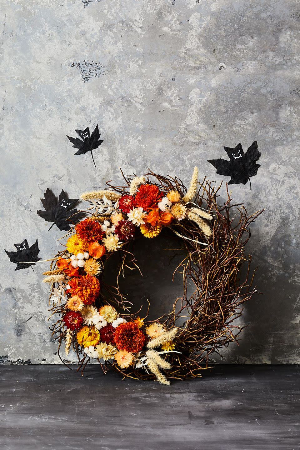 Crescent Flower Wreath