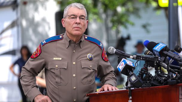 PHOTO: Col. Steven C. McCraw, Director of the Texas Department of Public Safety, speaks during a press conference about the mass shooting at Robb Elementary School on May 27, 2022, in Uvalde, Texas. (Anadolu Agency via Getty Images, FILE)