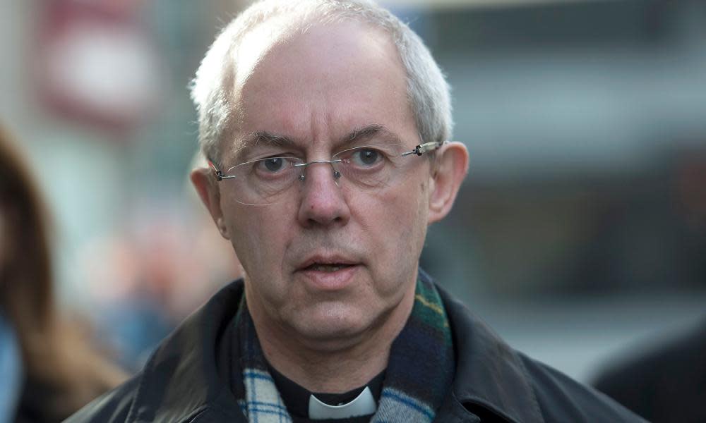 The archbishop of Canterbury Justin Welby, arriving at the Independent Inquiry into Child Sexual Abuse