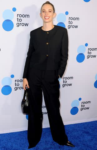 <p>Michael Loccisano/Getty Images</p> Maya Hawke attends Room To Grow's 25th Anniversary Gala in New York City.