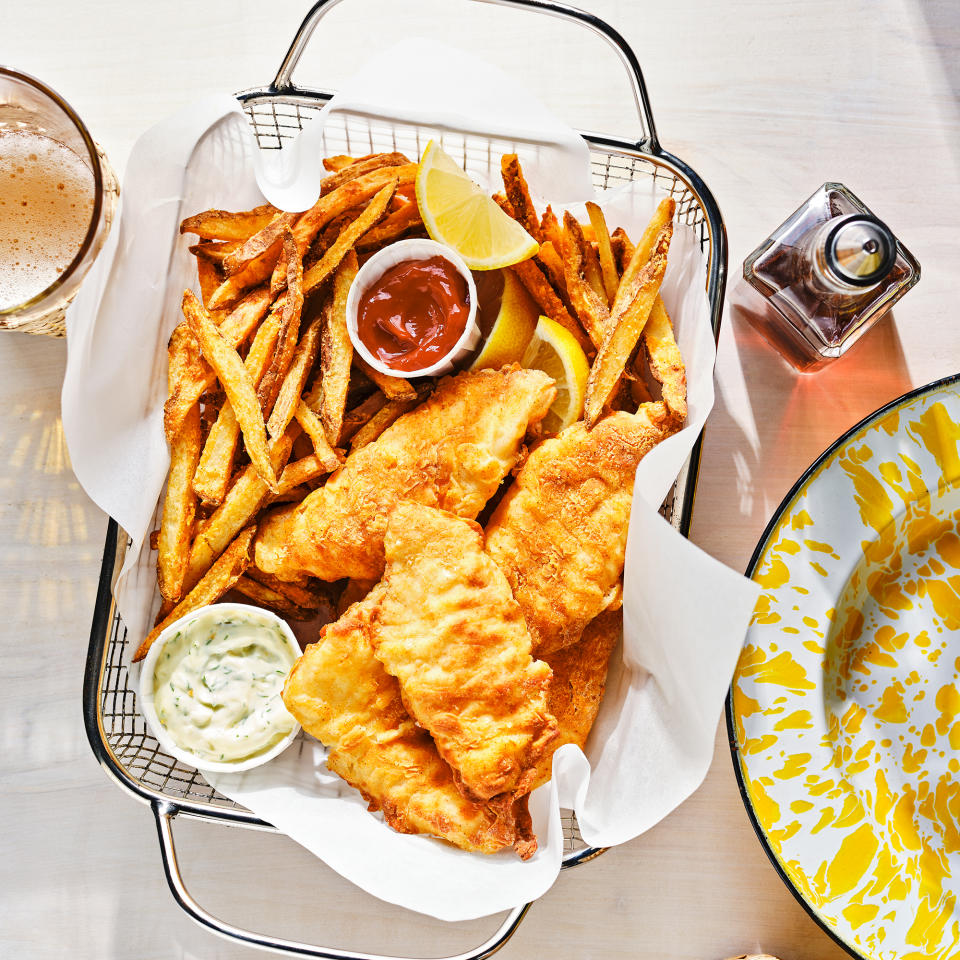 Air-Fryer Beer-Battered Fish