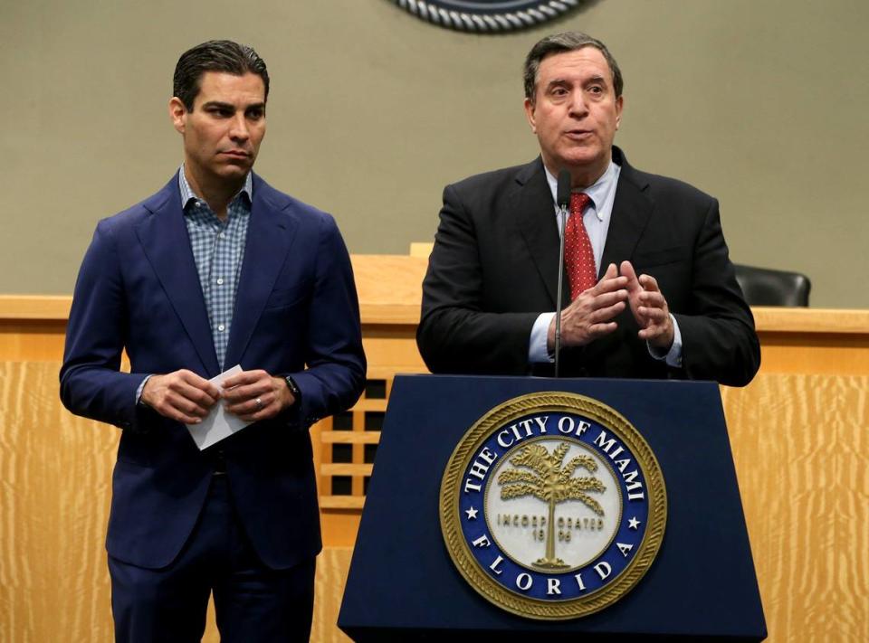Miami Mayor Francis Suarez and Commissioner Joe Carollo called a press conference at City Hall to talk about the measures the city government will take to prepare for coronavirus. One of those measures could be to postpone Ultra Music Festival, currently scheduled for March 20-22.