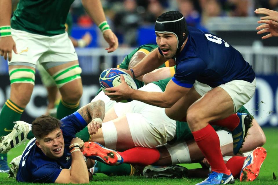 The returning Antoine Dupont helped France fly out of the blocks (AFP via Getty Images)
