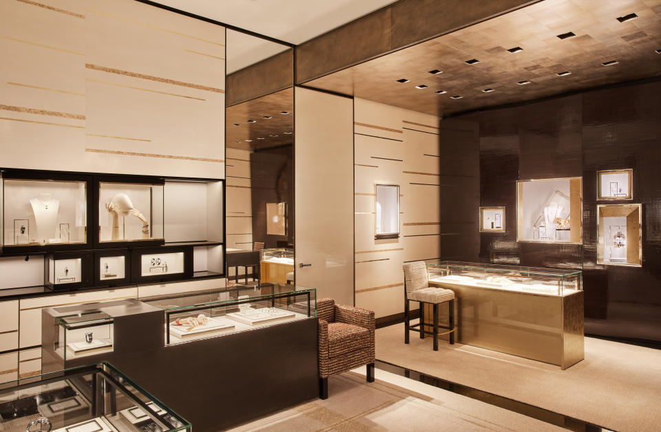 Fine jewelry and watches at the redesigned Chanel store in Las Vegas.