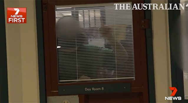 The radical inmates yell out at the journalists filming. Photo: The Australian/ 7 News