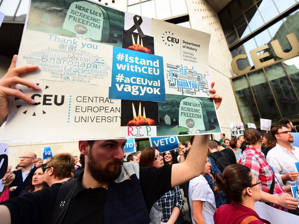 central european university protest
