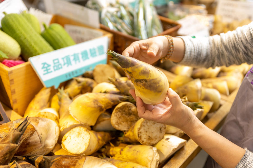 圖/紫雲農場新鮮五股筍擁有柔細口感與高甜度(新北市政府市場處提供)