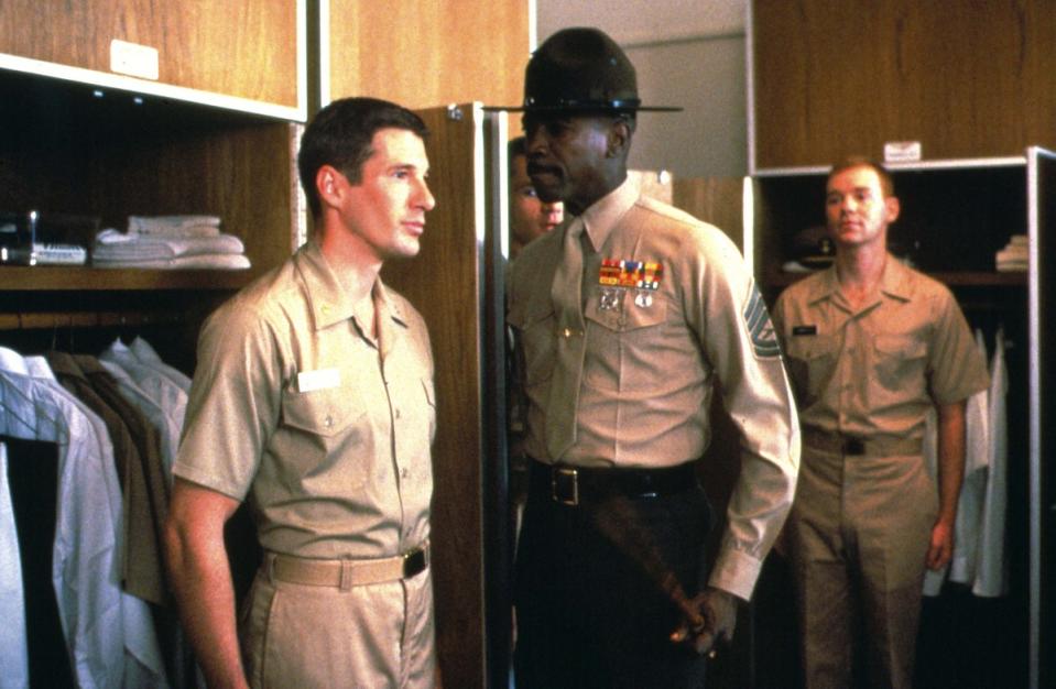 Richard Gere and Louis Gossett Jr in ‘An Officer and a Gentleman’ (Moviestore/Shutterstock)