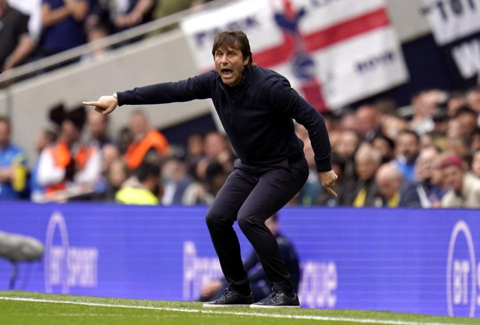 Antonio Conte is relishing the battle for a top four spot (Andrew Matthews/PA) (PA Wire)