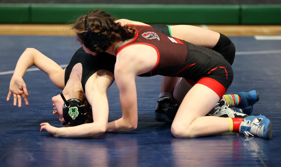 Wrestlers compete during the Ross Brunson Utah All-Star Dual at the UCCU Events Center in Orem, on Tuesday, Jan. 9, 2024. | Kristin Murphy, Deseret News