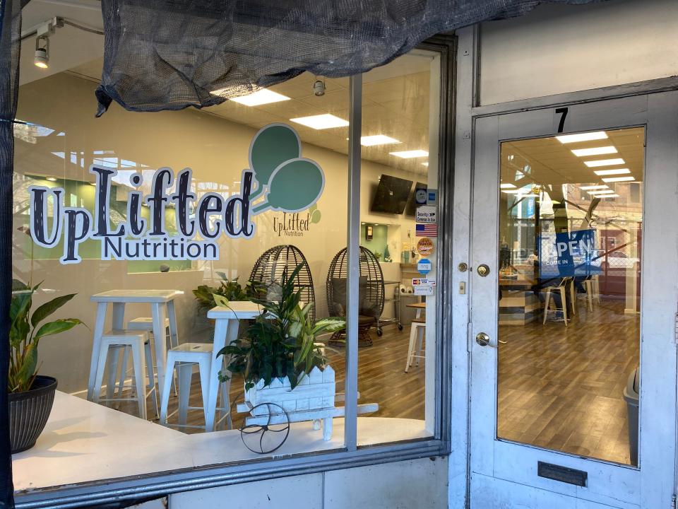 Uplifted Nutrition, seen here on Wednesday, Jan. 3, 2024, reopened in its original space on Main Street in Taunton on Dec. 27, 2023 after being temporarily relocated to business space inside Morton Hospital.