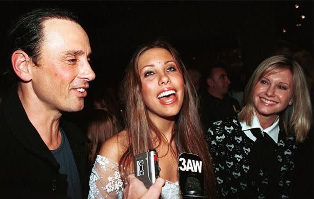 Matt, Chloe and Olivia. Photo: Getty Images