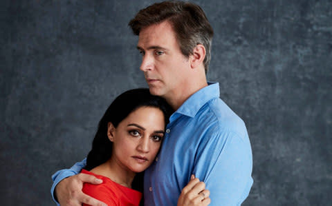 Archie Panjabi and Jack Davenport  - Credit: ITV