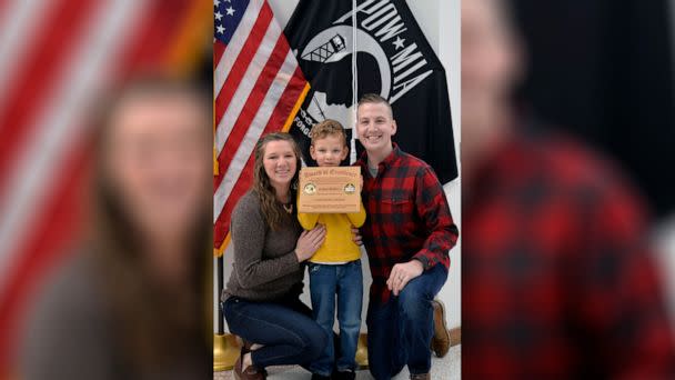 PHOTO: Asher Milless, 4, received the Sherburne County Sheriff's Life Saving Award for his quick actions when his mom fell ill at the family's Minnesota home. (Courtesy of Sherburne County)