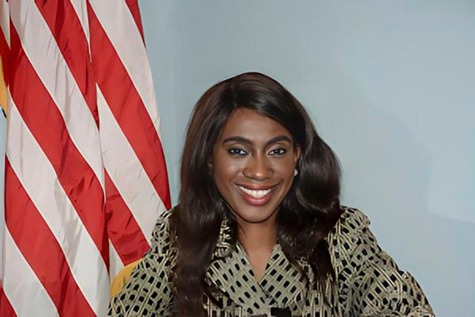 This undated photo, provided by the Sayreville Borough Council, shows Sayreville Councilwoman Eunice Dwumfour.