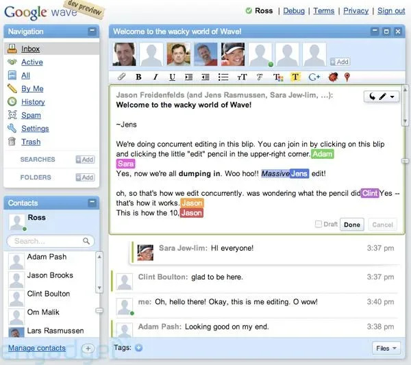 Google Wave 2009