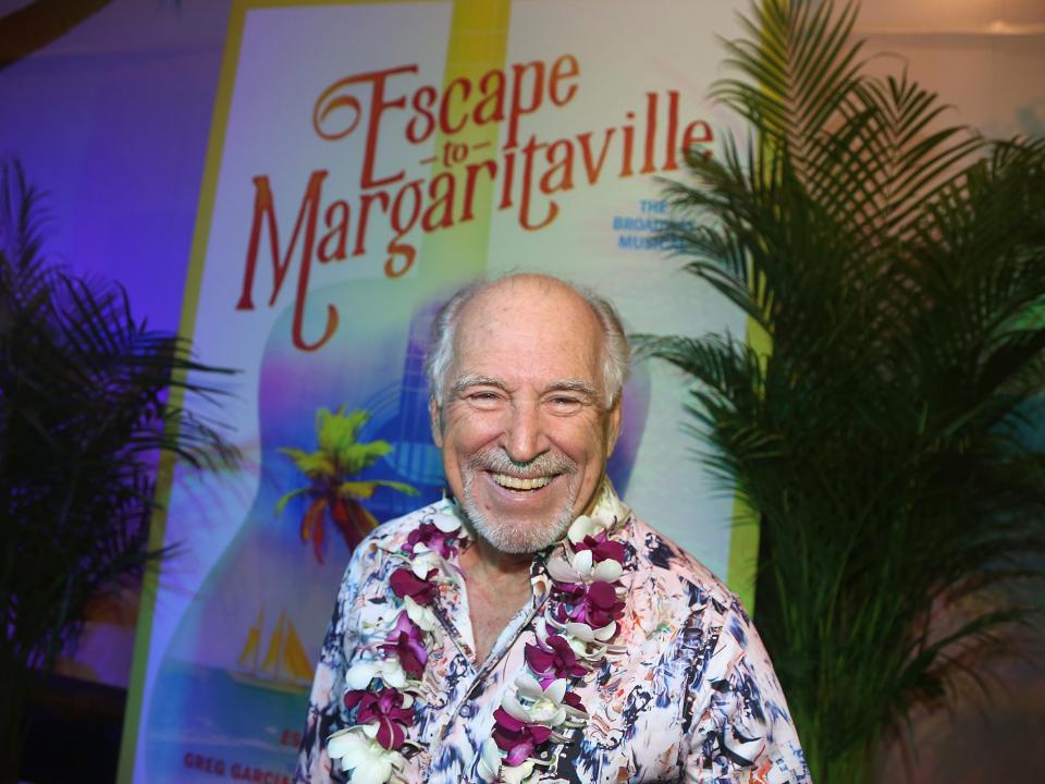 Jimmy Buffett arrives at the Opening Night of The Jimmy Buffett Musical "Escape To Margaritaville" on Broadway at The Marquis Theatre on March 15, 2018 in New York City.