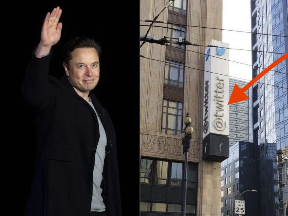 Elon Musk changed the sign at Twitter's headquarters to "Titter."