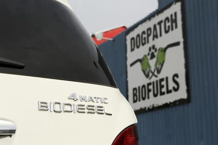 FILE PHOTO - A biodiesel vehicle is seen at Dogpatch Biofuels filling station in San Francisco, California January 8, 2015. REUTERS/Robert Galbraith