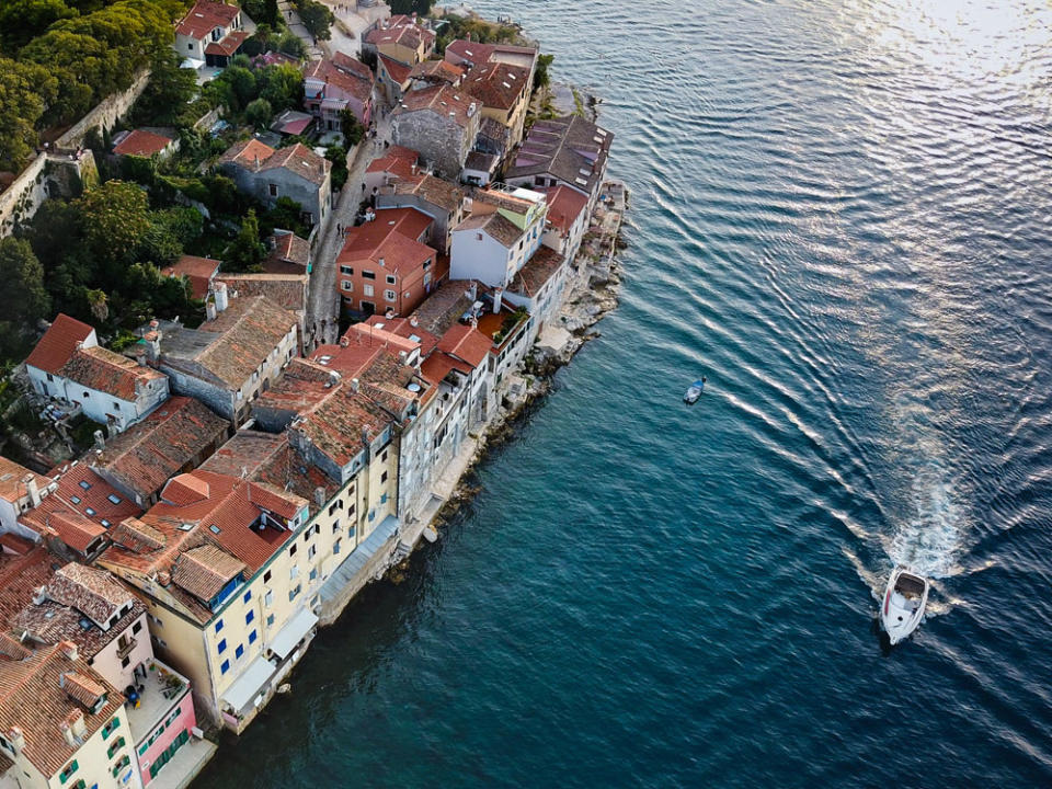 Rovinj, a town on the Istrian peninsula in Croatia.