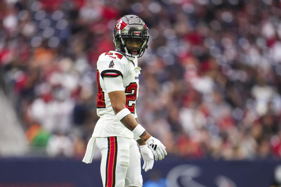 The Bucs traded Carlton Davis, leaving them thin at cornerback heading into the NFL Draft. (Photo by Cooper Neill/Getty Images)